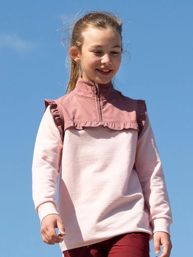 Bilde av WoolLand Moelv sweater brushed fleece RoseSmoke